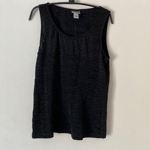 Chico’s black textured tank - size 1 (8 US)!